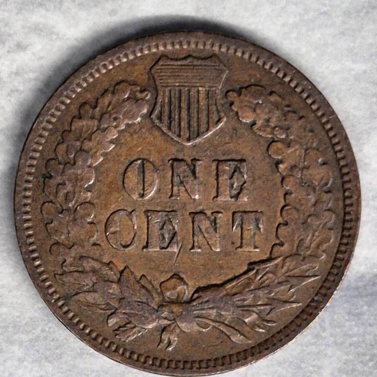 1906 Indian Head Cent 1C VF Very Fine Brown Bronze Penny Antique US Type Coin - view 2