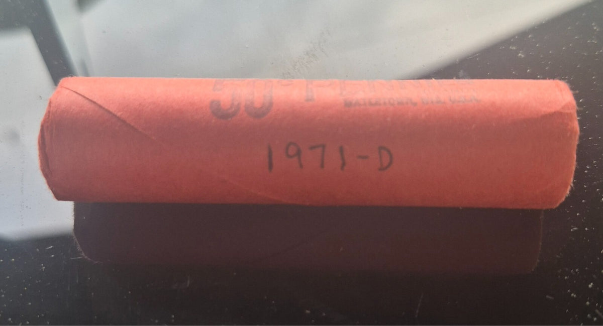 1971 Denver Memorial BU Brilliant Uncirculated 1C From OBW Bank Roll