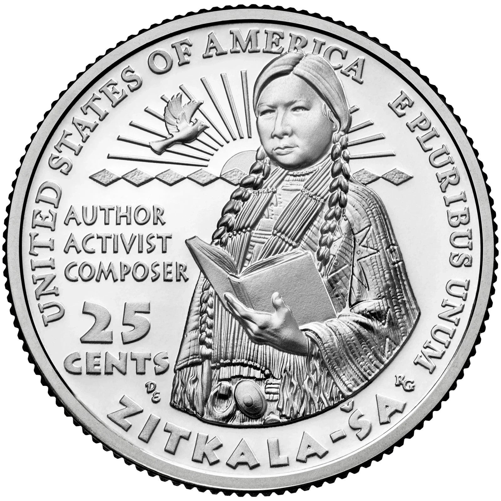 2024-S Zitkala-Sa American Women Quarters Uncirculated Coin From US Mint Roll