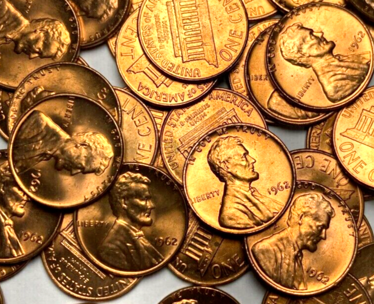1962 P "BU" Lincoln Memorial Cent 1c BRILLIANT UNCIRCULATED From OBW Roll