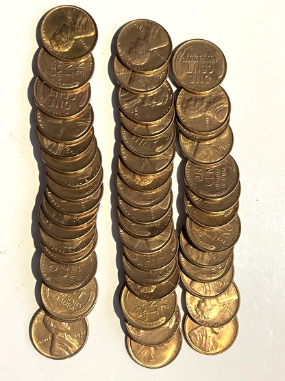 1937 S  Lincoln Wheat Cent BU Brilliant Uncirculated Gem from OBW Bank Roll