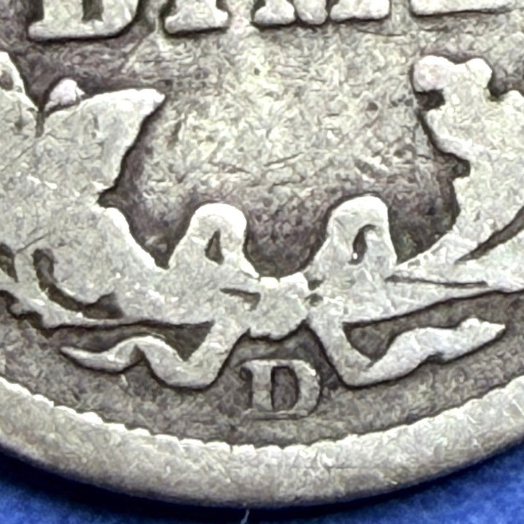 1908-D Barber Dime 10C VG Very Good 90% Silver Denver Mint Liberty Head US Coin