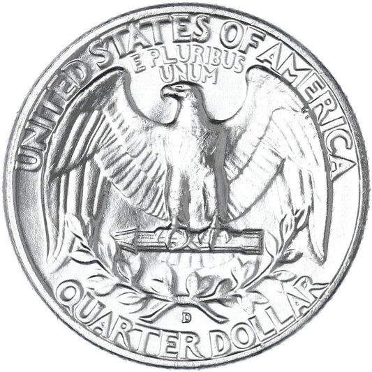 ⭐️ 1957 D Washington Quarter 90% Silver GEM BU ⭐️ Beauty US Coin from OBW Roll