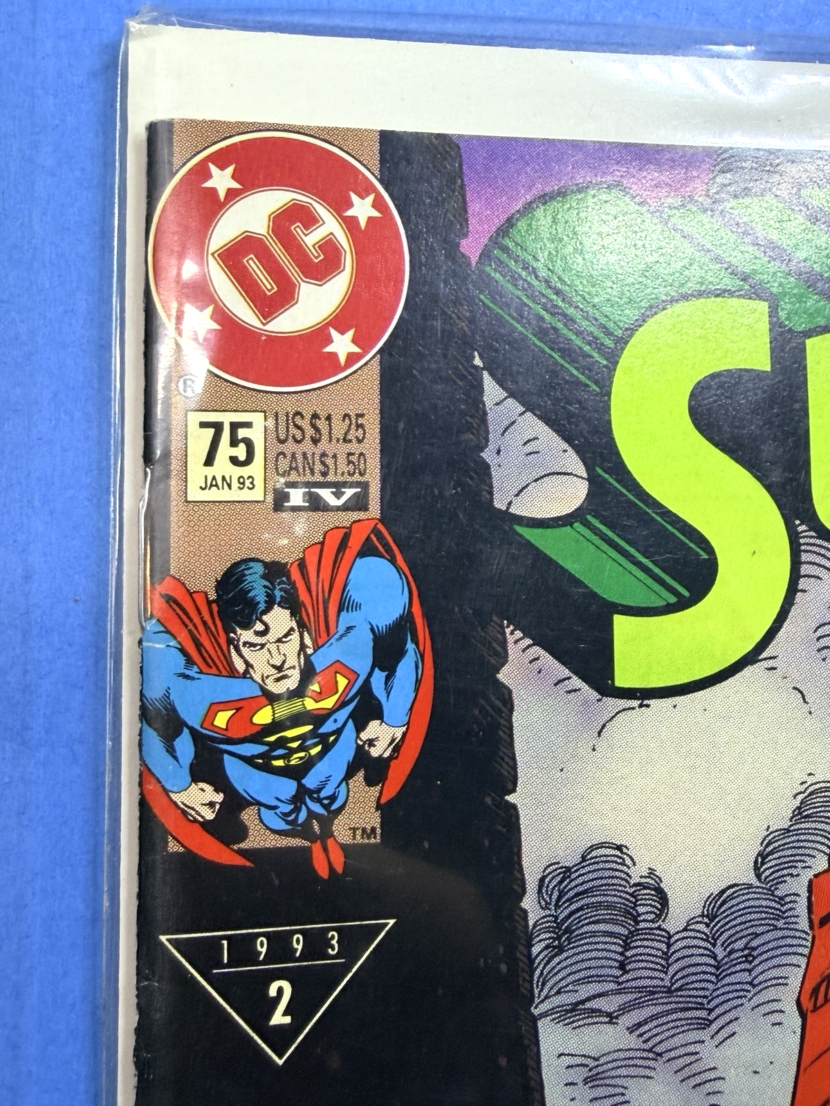 DC Comics Superman #75 NM The Death of Superman! 1993 1st Print Sealed & Boarded