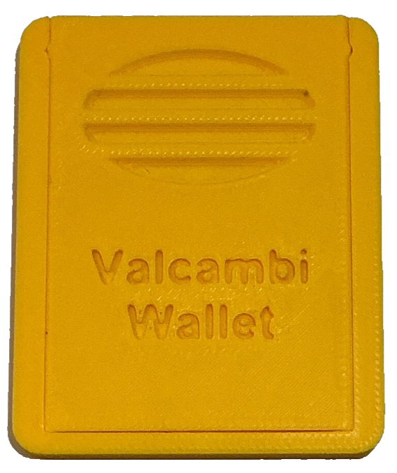 Yellow Valcambi Wallet Holds 32 SILVER Bars Slide Top INCLUDES 1 Gram  Bar