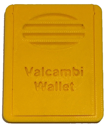 Yellow Valcambi Wallet Holds 32 SILVER Bars Slide Top INCLUDES 1 Gram  Bar