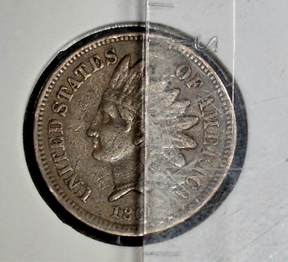 1860 Indian Head Cent, 90°+ CW Die Rotation, VF-XF Features * Video* Coin Shown