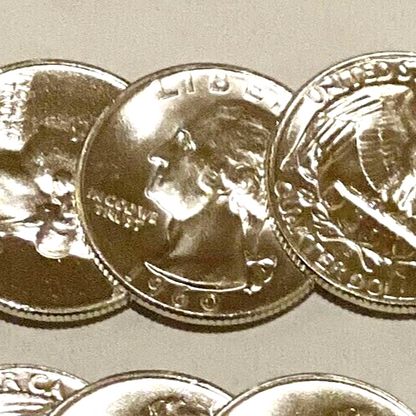 1960-D Washington Silver Quarter 25c BU Brilliant Uncirculated ++ Strong Detail