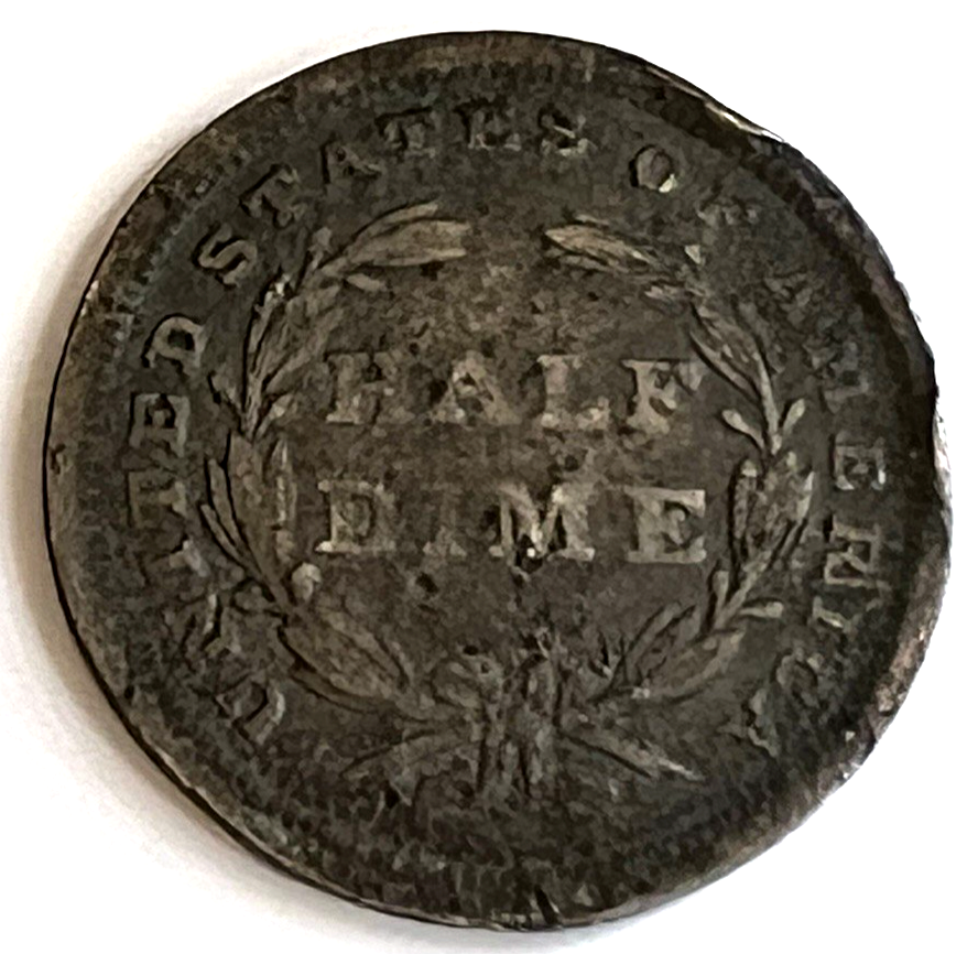 ✅ 1838 Seated Liberty Silver Half Dime ROTATED DIE 187 Year Old 90% Silver Coin