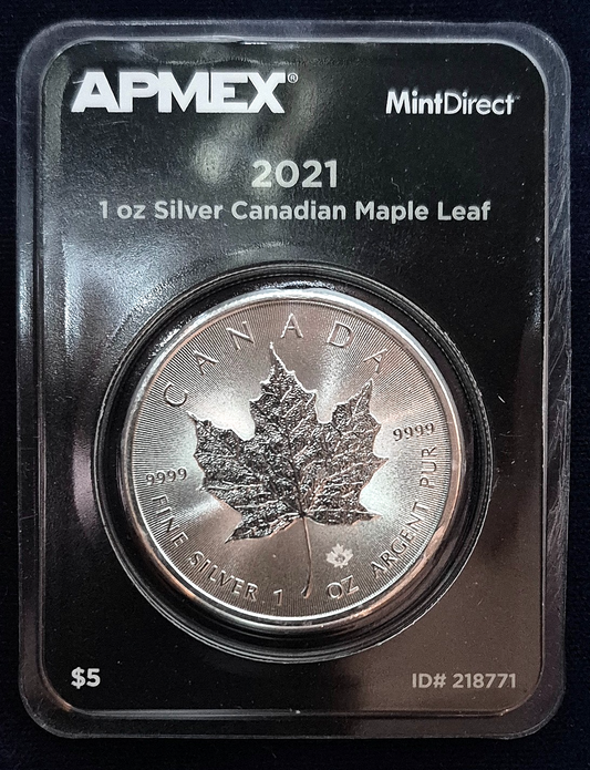 2021 Canada 1 oz .9999 Silver Maple Leaf (MintDirect® Single) OTP Blister Pack