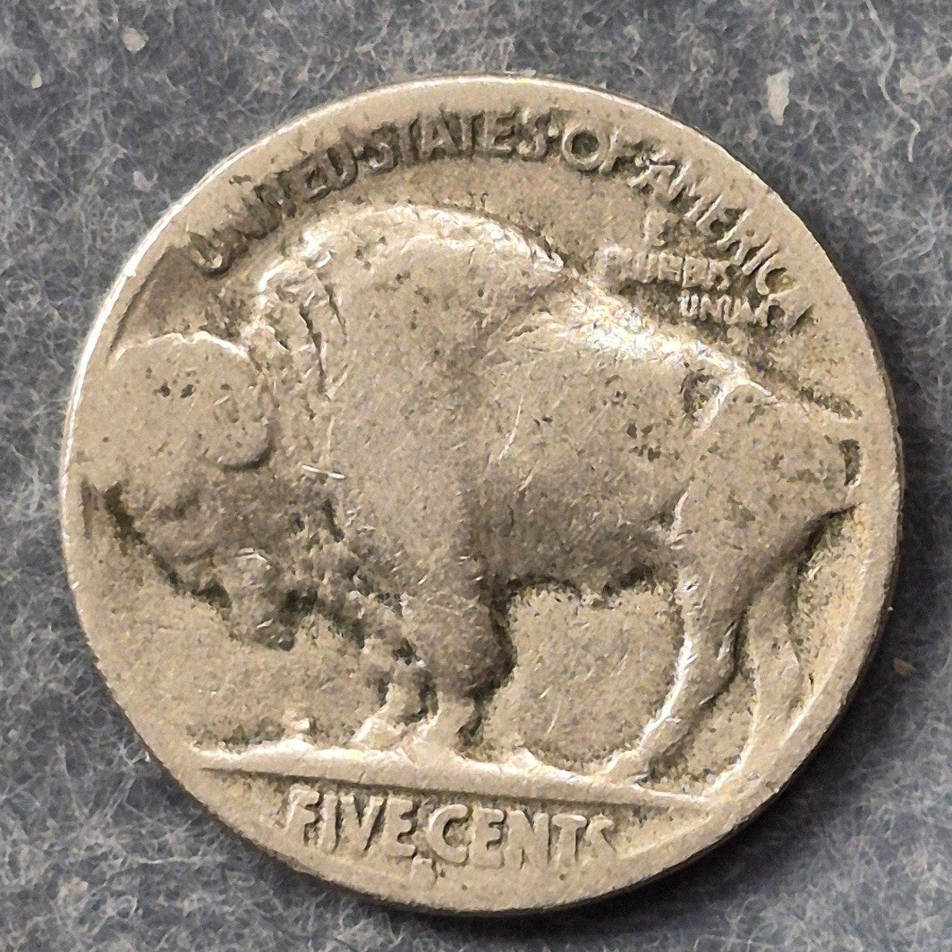 1928-S Buffalo Nickel 5C Indian Head San Francisco Mint Low Mintage 6.9M Coin AG