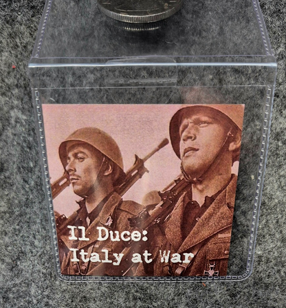 IL Duce: Italy At War 1 1940 1 Lira Coin In Sleeve With Mussolini Story Card
