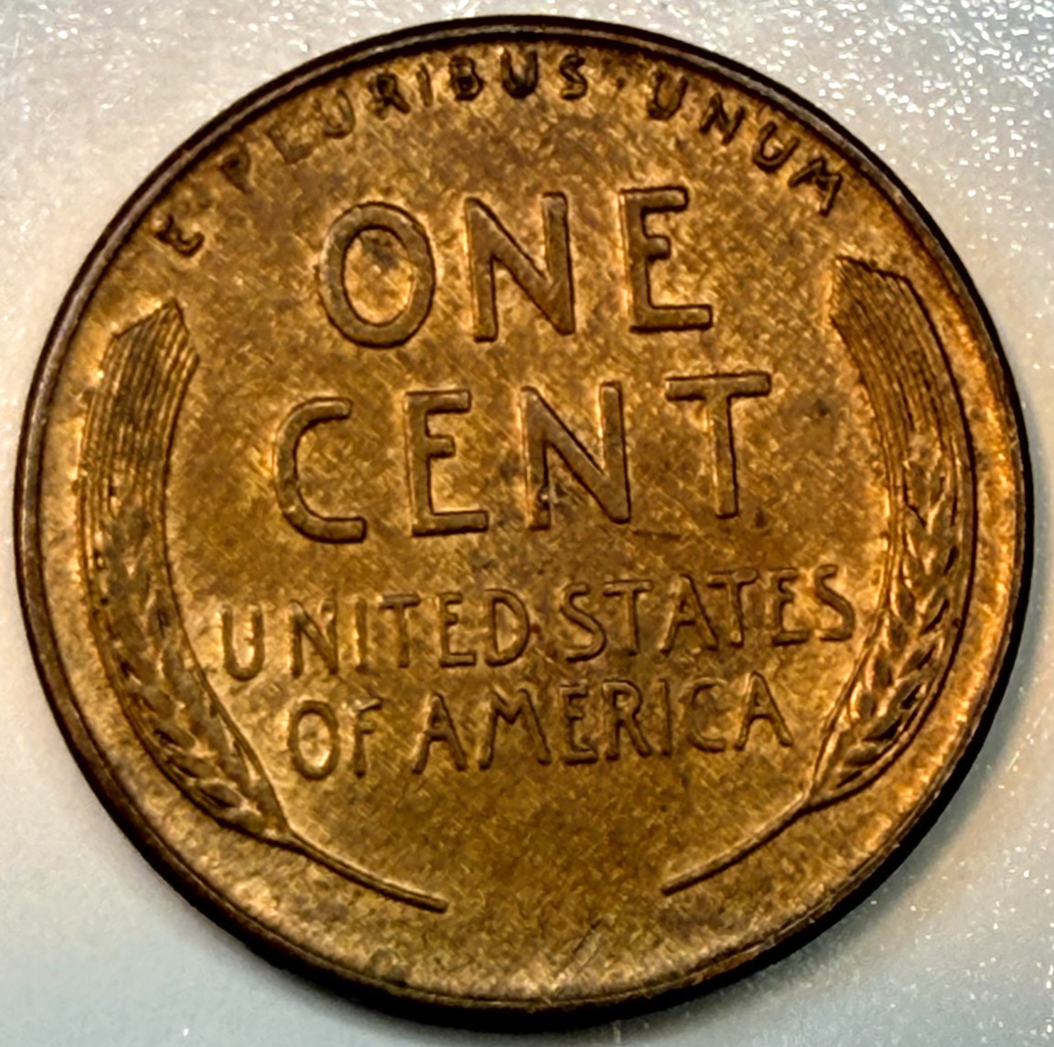 1938 Lincoln Wheat Cent WOODY Alloy Mix ERROR AU/BU COIN RED BROWN
