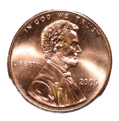 ✅ 2006 Lincoln Memorial Cent Choice GEM BU RED Brilliant Uncirculated 1c Coin