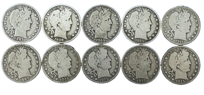 💰TYPE SET of {4} 90% SILVER Halves Walking Lib, Barber, JFK & Franklin $2 Face
