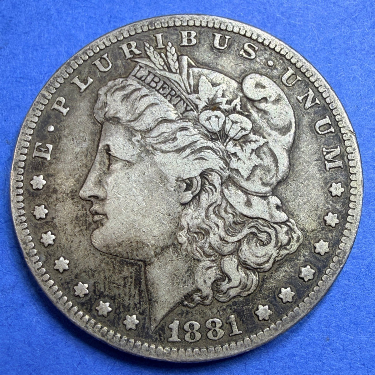 1881-S Morgan Silver Dollar $1 VG-F Fine Very Fine San Francisco Mint 90% Silver