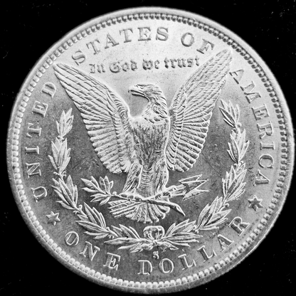 1879 S Morgan $1 Dollar 90% Silver W/Mint Like Features Circulated Blast White