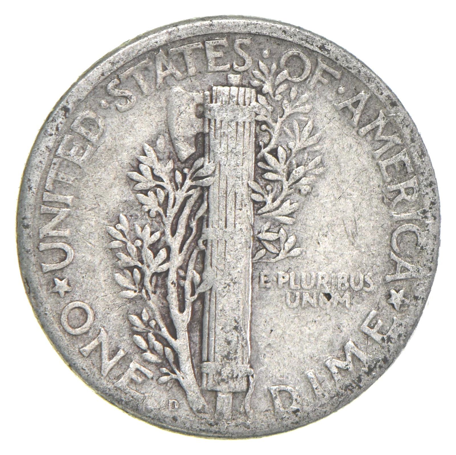 G-VG+ 1927-P Mercury 90% SILVER Dime Average Circulated Condition