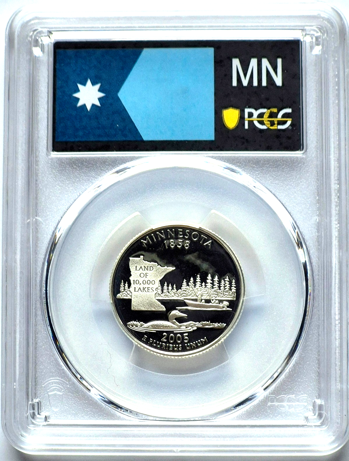 2005 S State Quarter Set 90% Silver PCGS High Graded PR69DCAM (CA/KS/OR/MN/WV)
