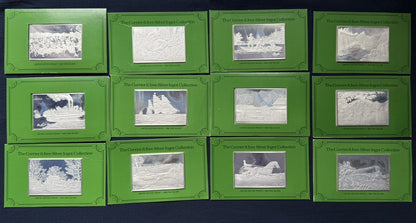 33.33 ozt .999 Fine Silver The Currier & Ives Silver Ingots 1038.G Franklin Mint