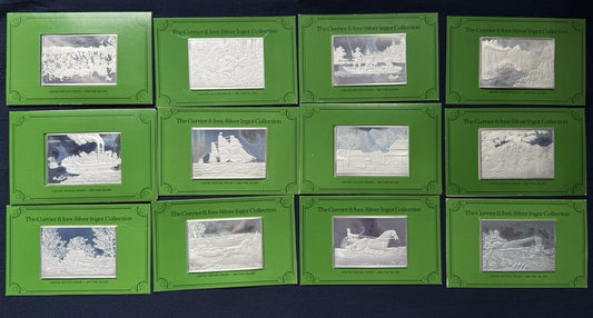 33.33 ozt .999 Fine Silver The Currier & Ives Silver Ingots 1038.G Franklin Mint