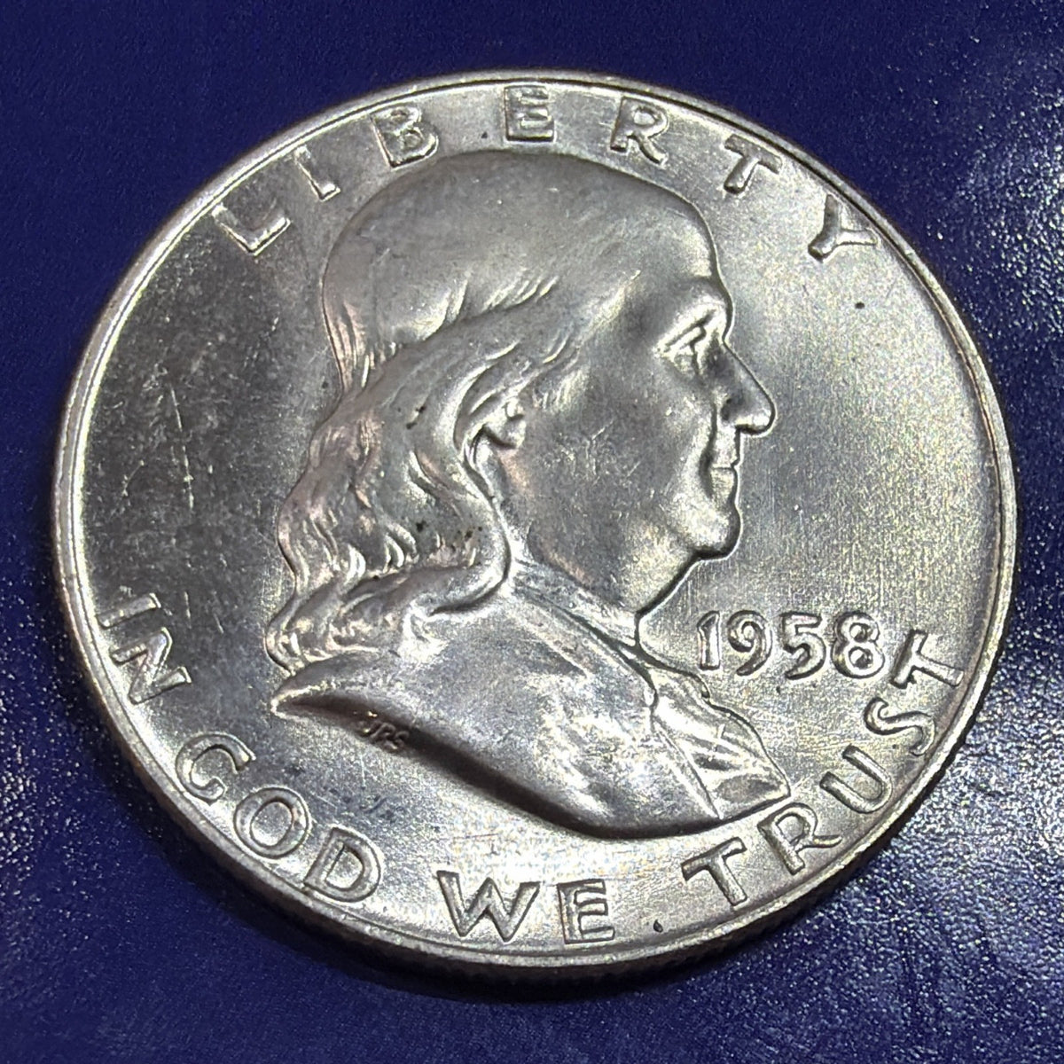 1958-D Franklin Half Dollar 50C BU Uncirculated 90% Silver US Coin Denver