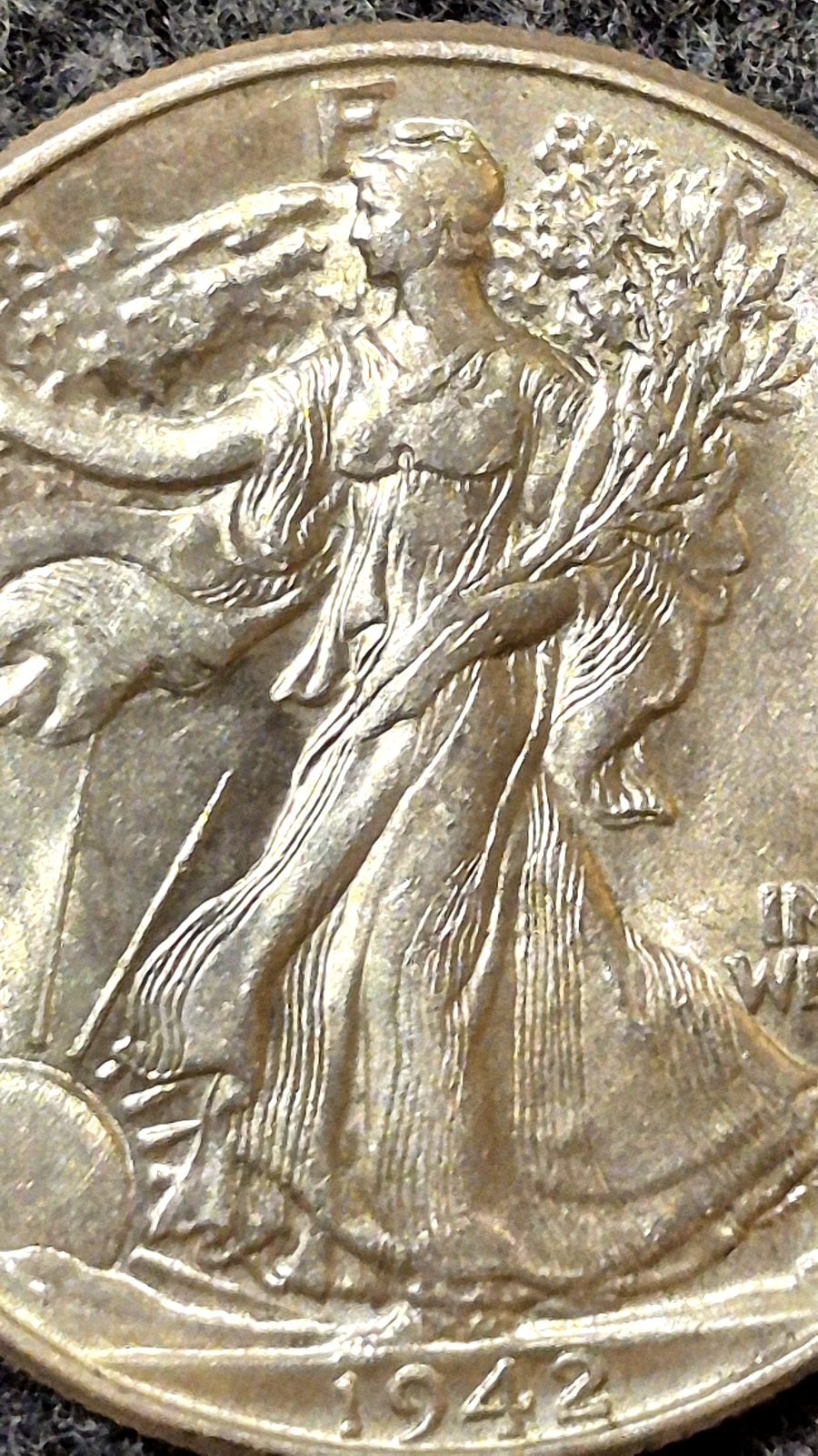 1942 Walking Liberty Half Dollar 90% Silver MS+ Features Philadelphia 50c