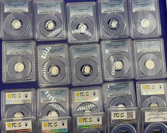 💥 90% SILVER PROOF COINS 💰 1  PCGS Graded PR69DCAM U.S. Mint 💰 + QTY Bonus