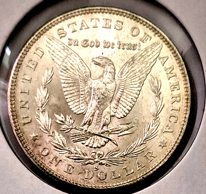 1880-S Morgan 90% Silver Dollar Gem Shiny, Bright, Well Struck PL Mirror Finish