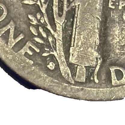 TONED 1916 Mercury Dime 90% Silver Coin G-VG Circulated Condition 1st YEAR