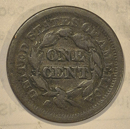 1851 Braided Hair Large Cent GSID 1156 Fine-Very Fine Features