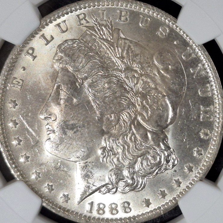 1888-O Morgan Silver Dollar NGC MS62 New Orleans Mint Certified $1 Coin