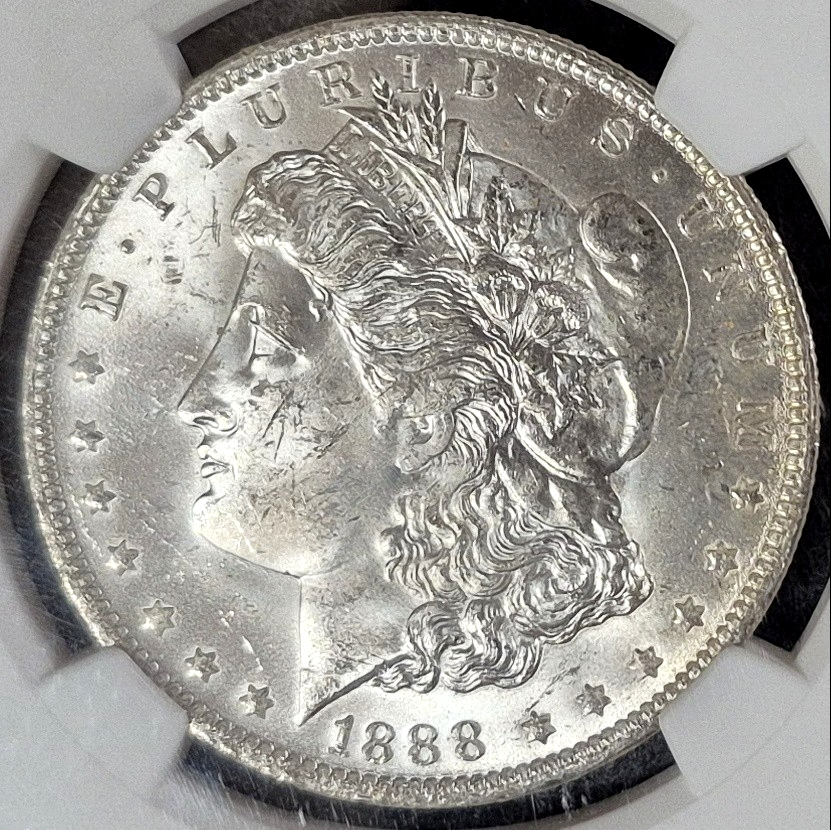 1888-O Morgan Silver Dollar NGC MS63 New Orleans Mint Certified $1 Coin