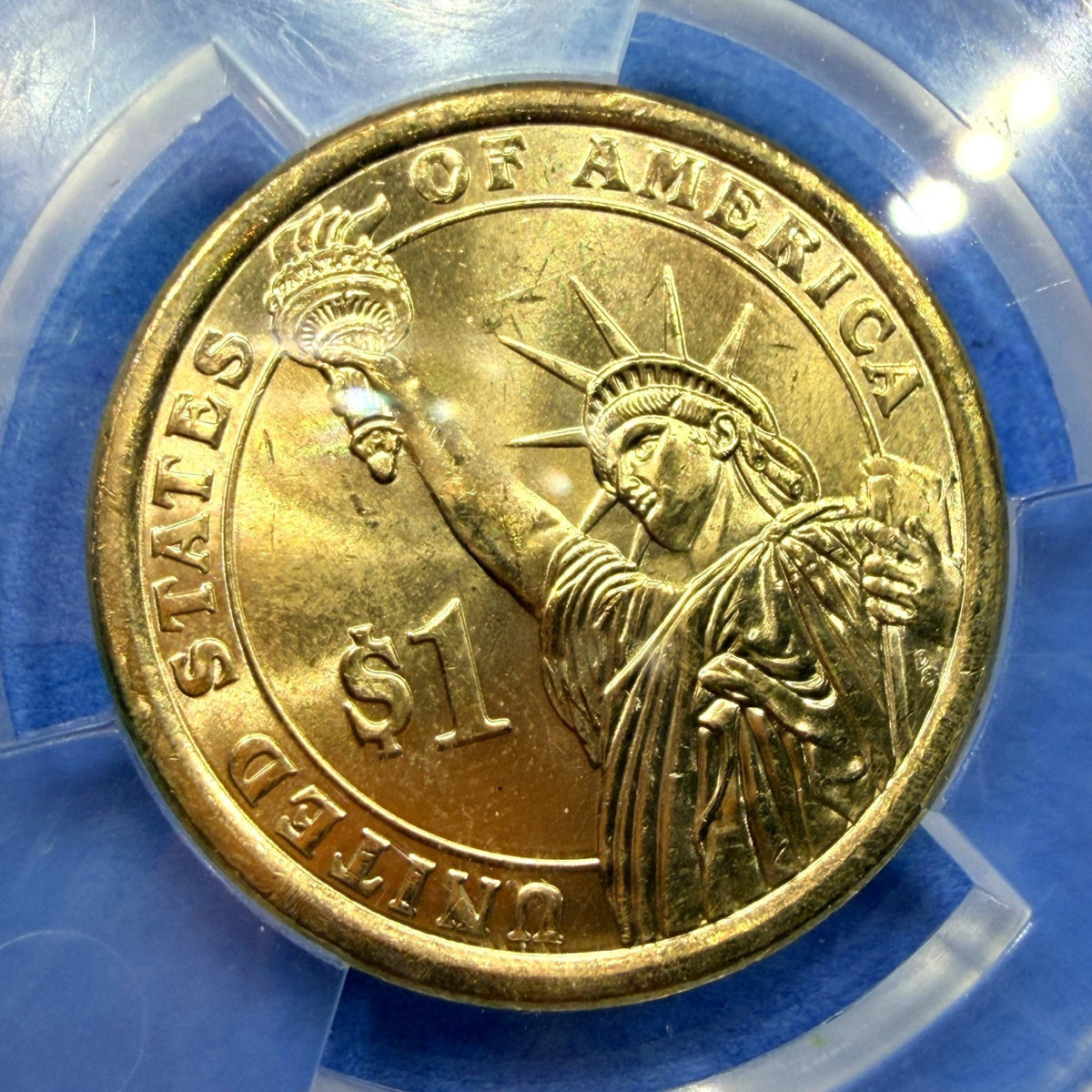 2008-D Andrew Jackson Presidential Dollar ANACS MS64 Denver Mint Golden $1 Coin