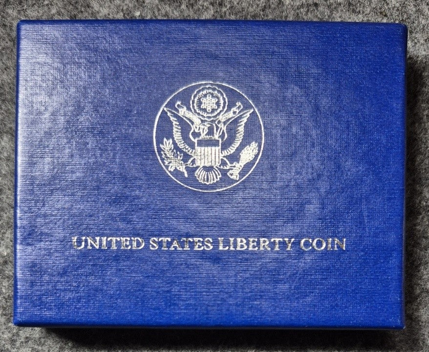 1986-S Statue of Liberty Centennial Proof Half Dollar Commemorative 50C OGP Box
