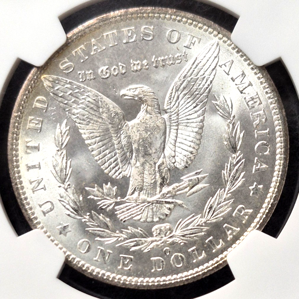 1904-O Morgan Silver Dollar NGC MS63 Rim Toning New Orleans Mint Certified $1