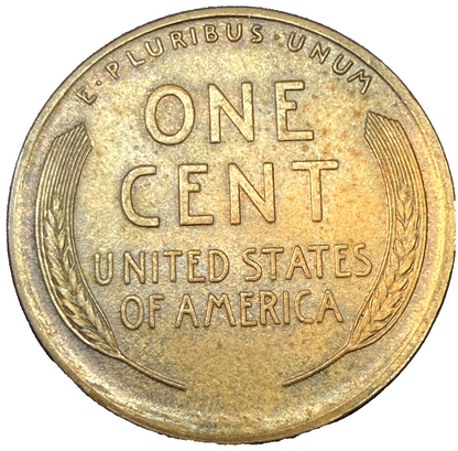 TONER ALERT! 1909 VDB Lincoln Wheat Cent Red Brown RB INTERESTING COLOR 1c Coin