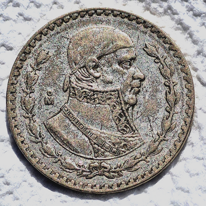 1962-MO Mexico 1 Peso VF Lettered Edge 1.6 Grams Silver Great Toning