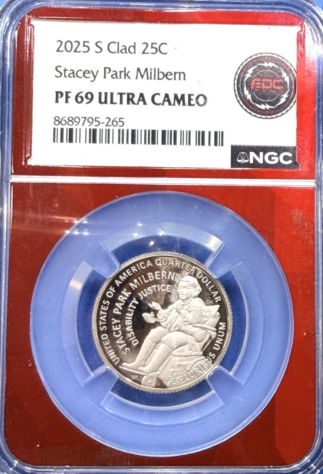 2025-S Stacey Park Milbern Quarter 25C NGC PF69 Ultra Cameo American Women Coin