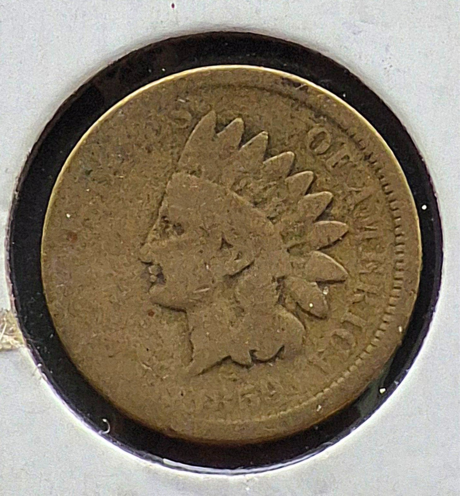 1859  INDIAN CENT FIRST YEAR G+ FEATURES TYPE ONE LAUREL WREATH REVERSE 1C