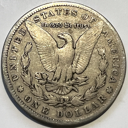 🔥 1901 S Morgan Dollar F Fine 90% Silver $1 US Coin Collectible 100+ Years Old