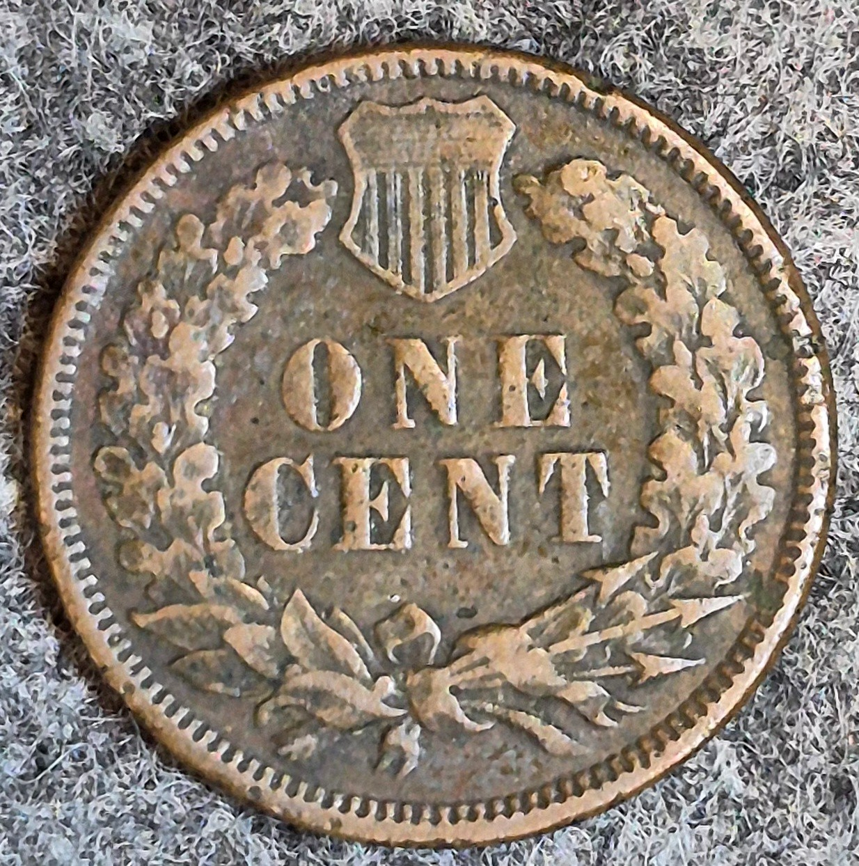Lot (3) 1874 Indian Head Cents Different Tones Matching VF Features Coins Shown