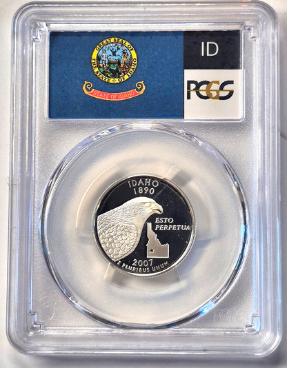2007 S State Quarter Set 90% Silver PCGS High Graded PR69DCAM (MT/WA/ID/WY/UT)