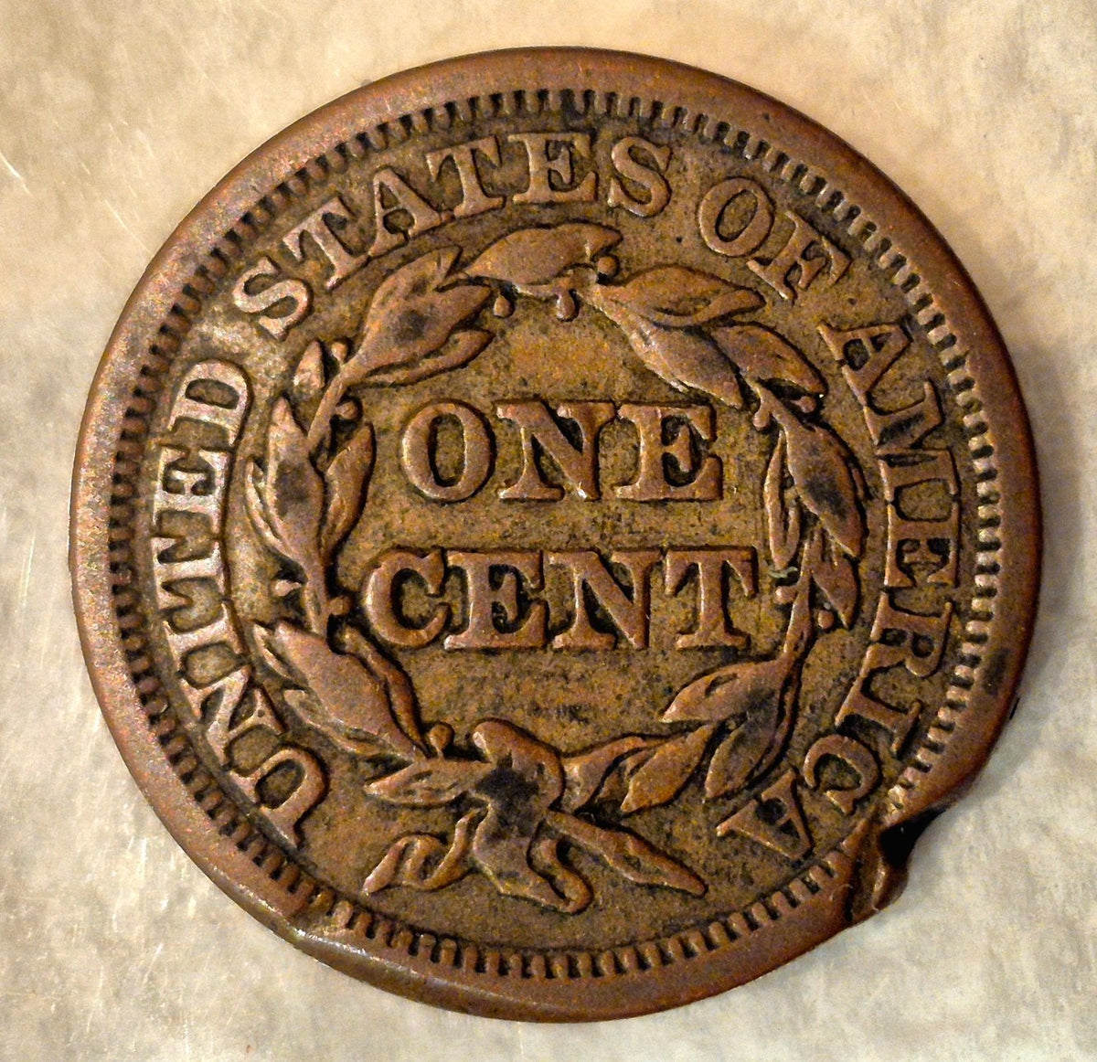 1849 Braided Hair Large Cent Choice Extremely Fine XF+ Features Dinged As Shown