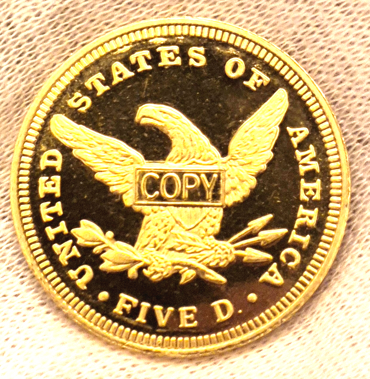 13.21 Grams of .999 SILVER with 18K Gold Plating Shipped in a Capsule