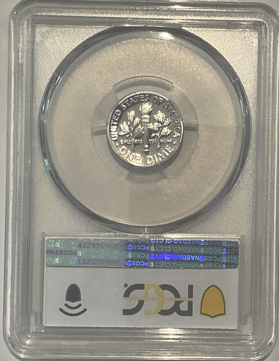 2000-S Roosevelt Dime - PCGS PR 70 DCAM - Blue Standard Label 10c Coin
