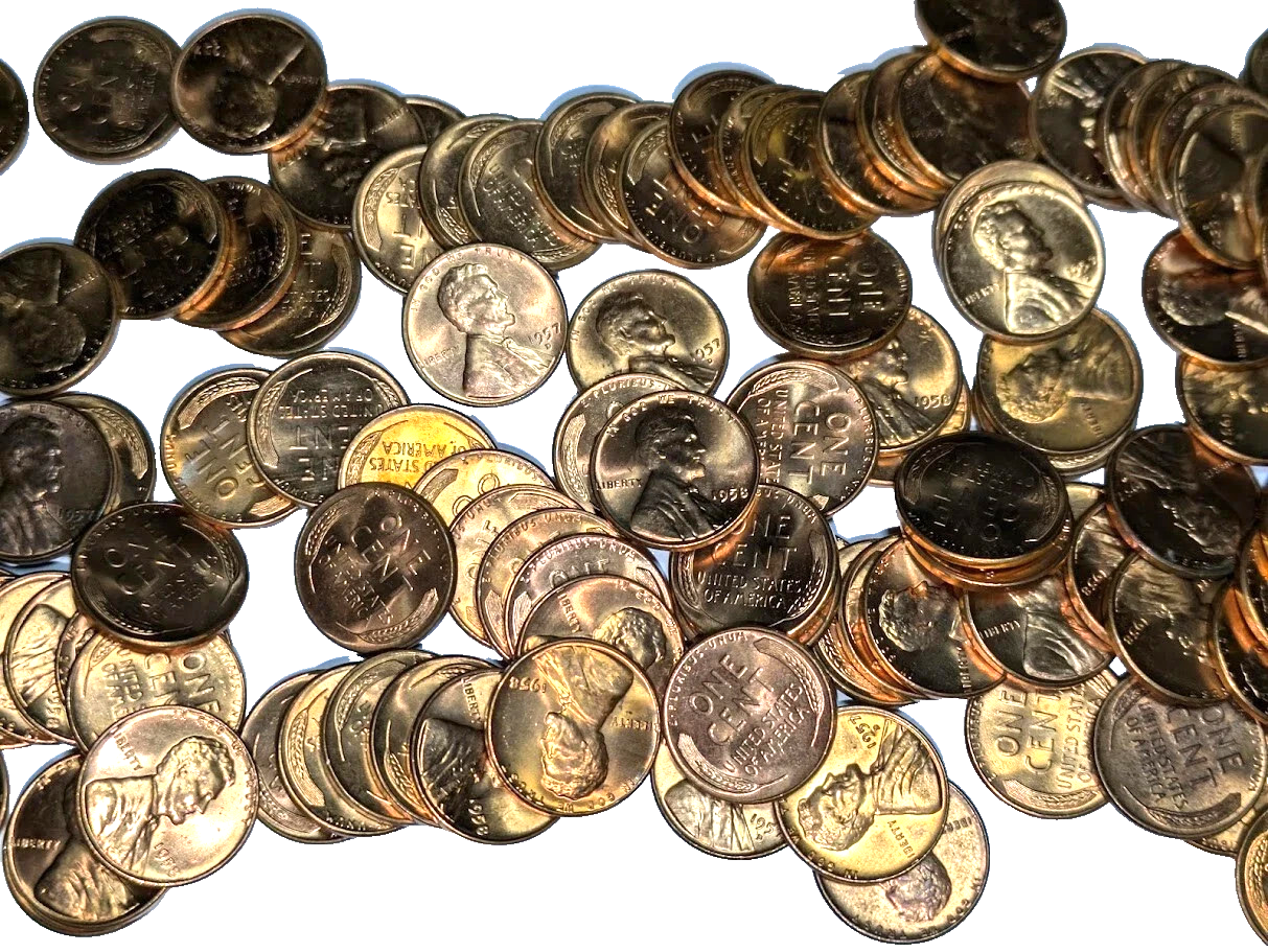 {3 Coin Set} BU Lincoln Wheat Cent Brilliant Uncirculated Penny ESTATE AUCTION