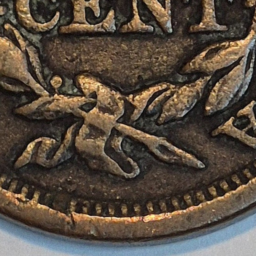 1848 Braided Hair Large Cent 1C BN Newcomb N1 R3 GSID 1138 Strong XF Features