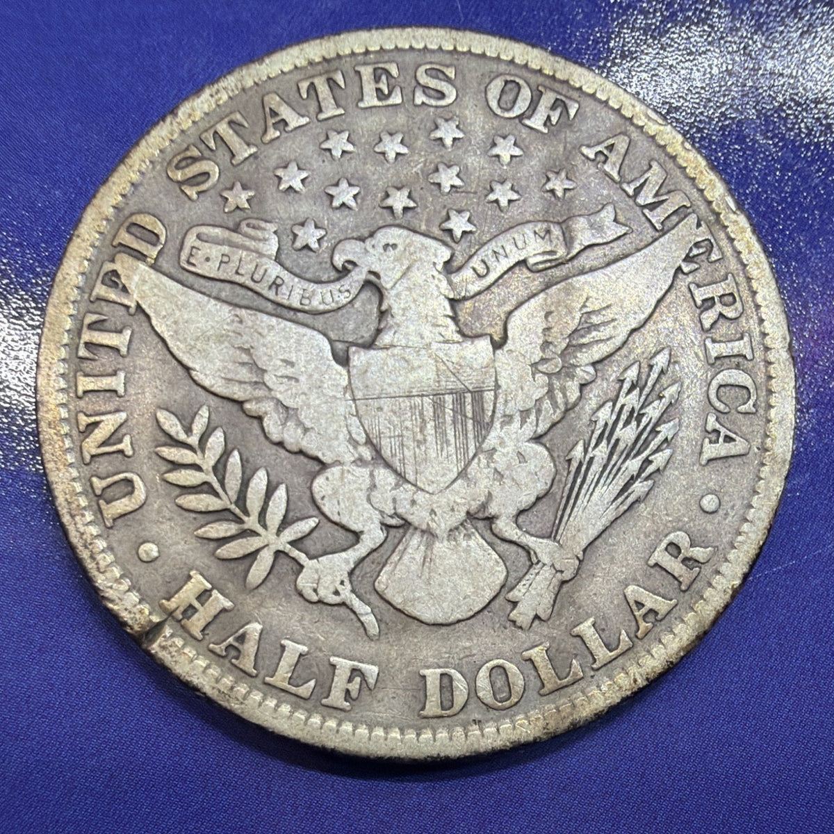 1902 Barber Half Dollar 50C F Fine 90% Silver US Coin Philadelphia
