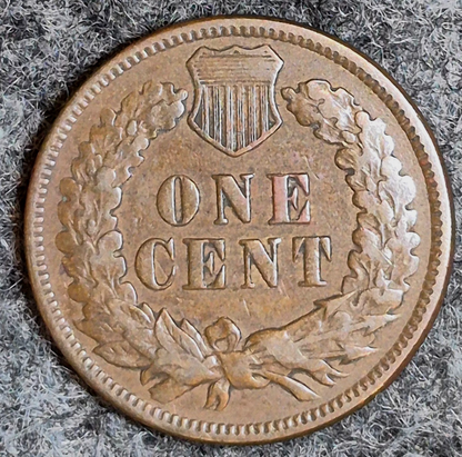 Lot (3) 1874 Indian Head Cents Different Tones Matching VF Features Coins Shown